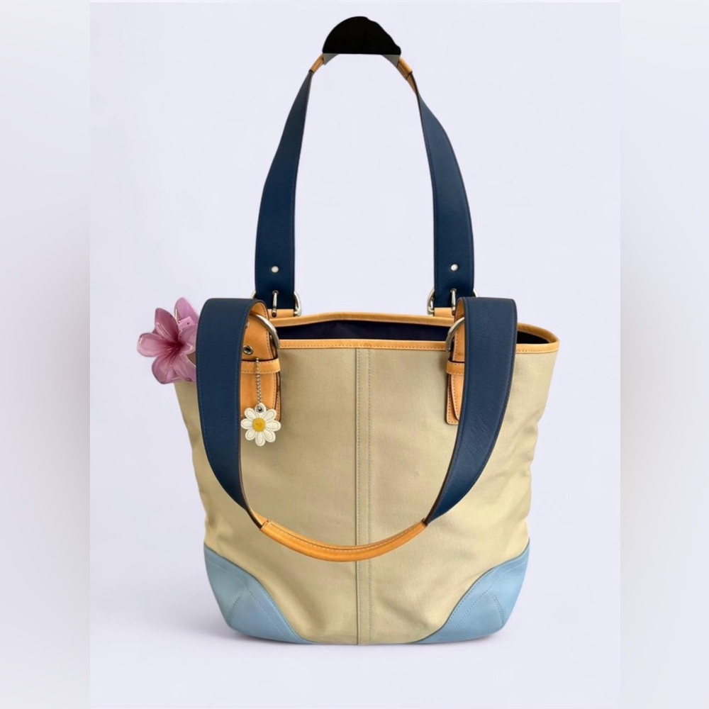 Coach Hampton leather tote bag